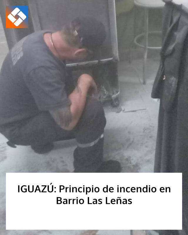IGUAZÚ: Principio de incendio en Barrio Las Leñas