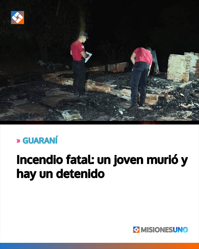 Incendio fatal: un joven murió y hay un detenido