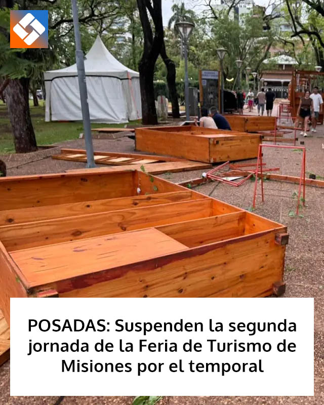 POSADAS: Suspenden la segunda jornada de la Feria de Turismo de Misiones por el temporal