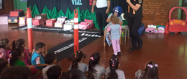 SAN PEDRO: Jornada de educación vial para alumnos de la Escuela 536 en Colonia San Lorenzo