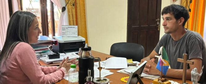 WANDA: Avanzan las obras de tendido eléctrico en el barrio Santa Elena