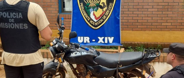SAN PEDRO: Recuperaron una motocicleta robada en el barrio Santa Rosa