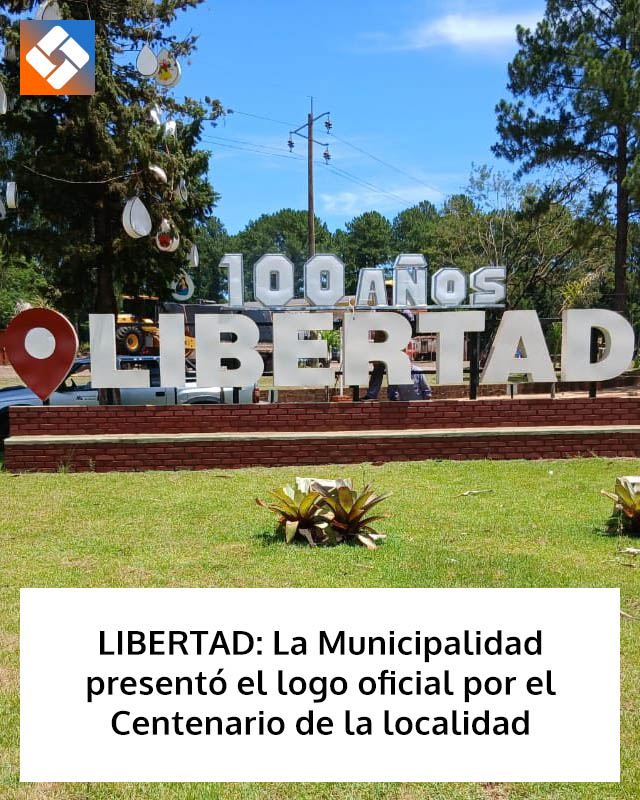 LIBERTAD: La Municipalidad presentó el logo oficial por el Centenario de la localidad