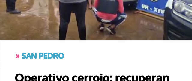 Operativo cerrojo: recuperan vehículo robado y detienen a dos personas