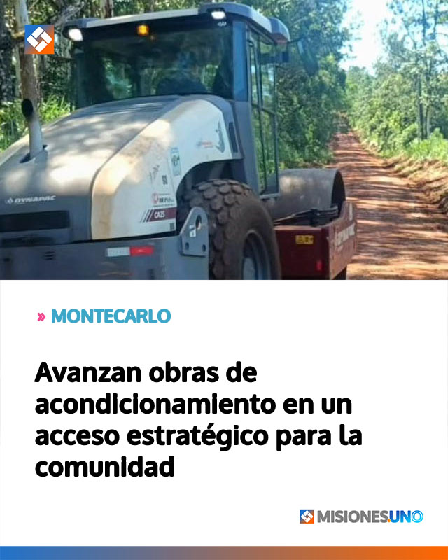 Avanzan obras de acondicionamiento en un acceso estratégico para la comunidad