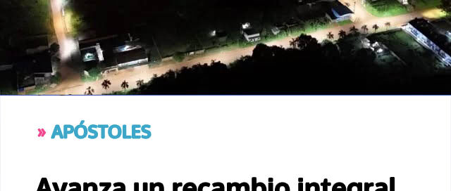 Avanza un recambio integral del alumbrado público