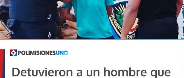 Detuvieron a un hombre que amenazó con un machete a vecinos y lesionó a un policía en San Pedro