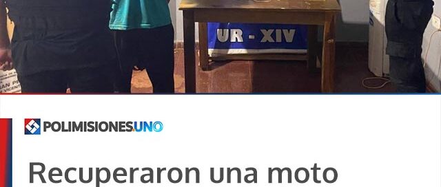 Recuperaron una moto robada y detuvieron a un sospechoso por el robo a un comercio en San Pedro