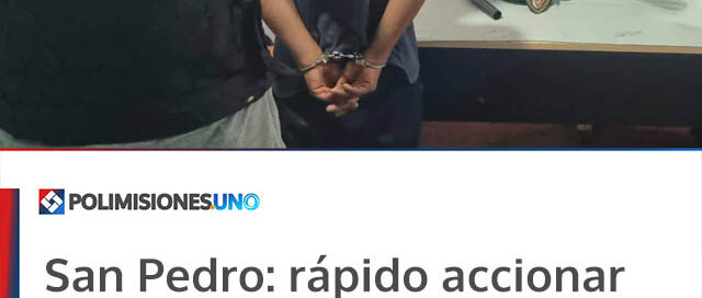 San Pedro: rápido accionar policial permitió esclarecer dos robos y recuperar los objetos sustraídos